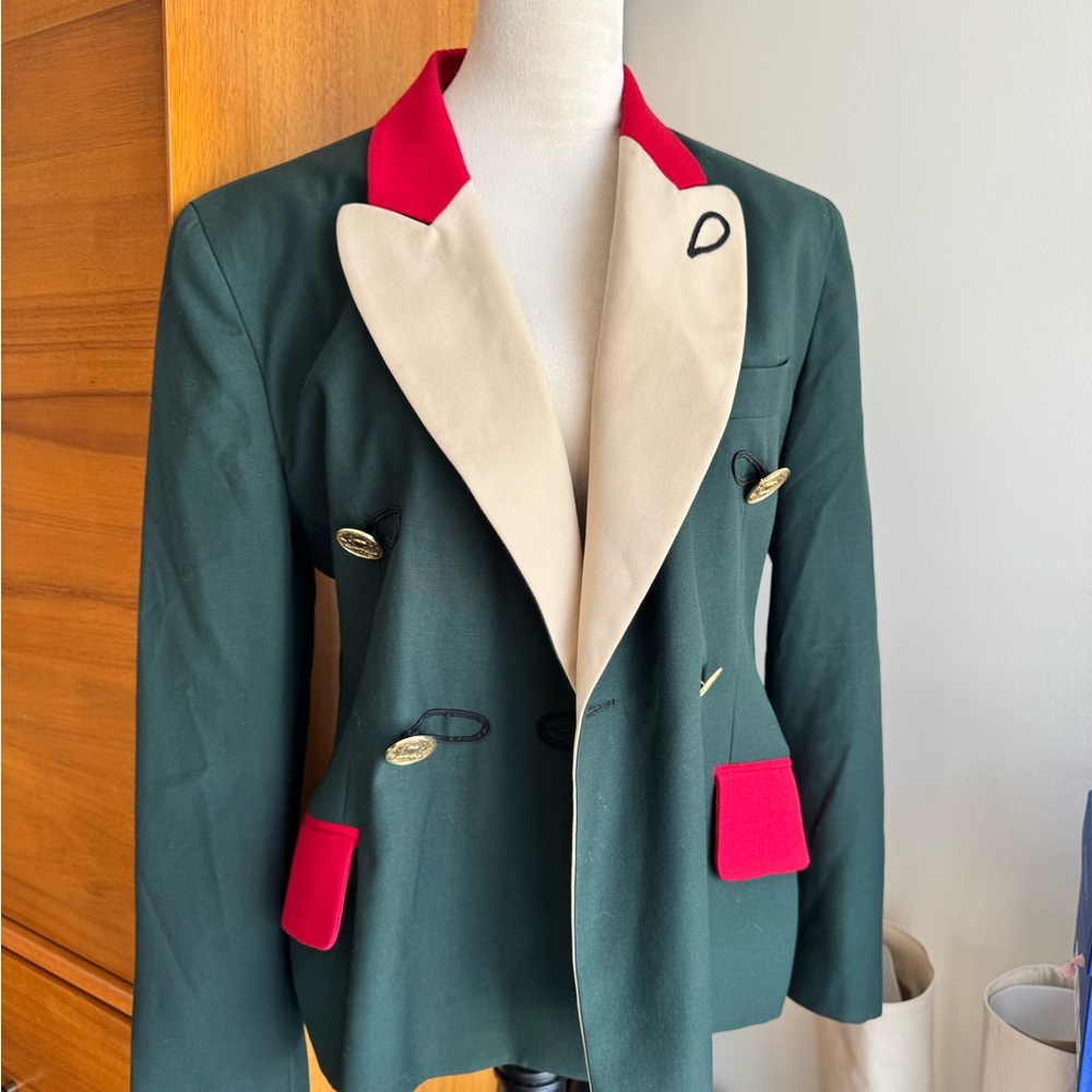*WORN* Moschino fun Blazer 100% virgin wool